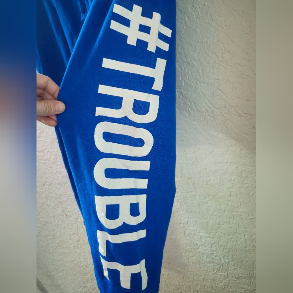Prestice Edge Blue Joggers with White image 2